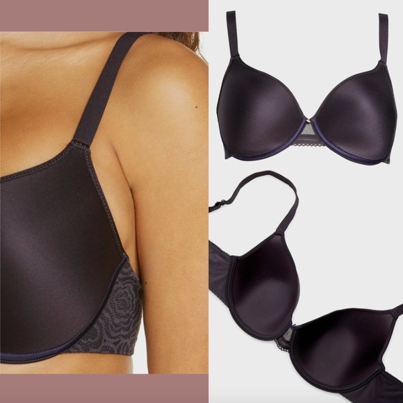 NEW $78 Chantelle [ 38DD ] C‎ Jolie Comfort Convertible T-Shirt Bra Black #5773 - Picture 3 of 11